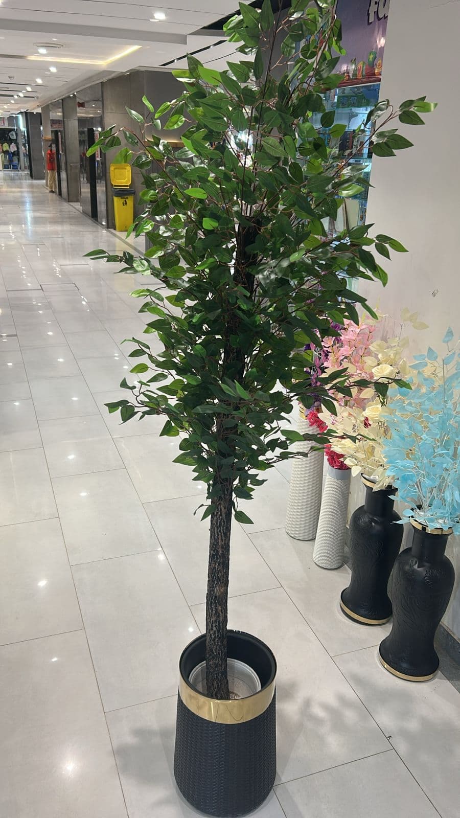 Artificial Ficus Tree in Decorative Pot – Premium Indoor Faux Plant for Home, Office & Commercial Décor